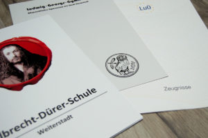 Zeugnismappen Albrecht-Dürer-Schule