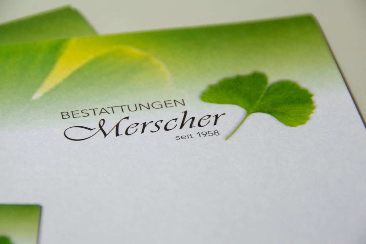 Re-Design Bestattungen Merscher Logo Briefbogen