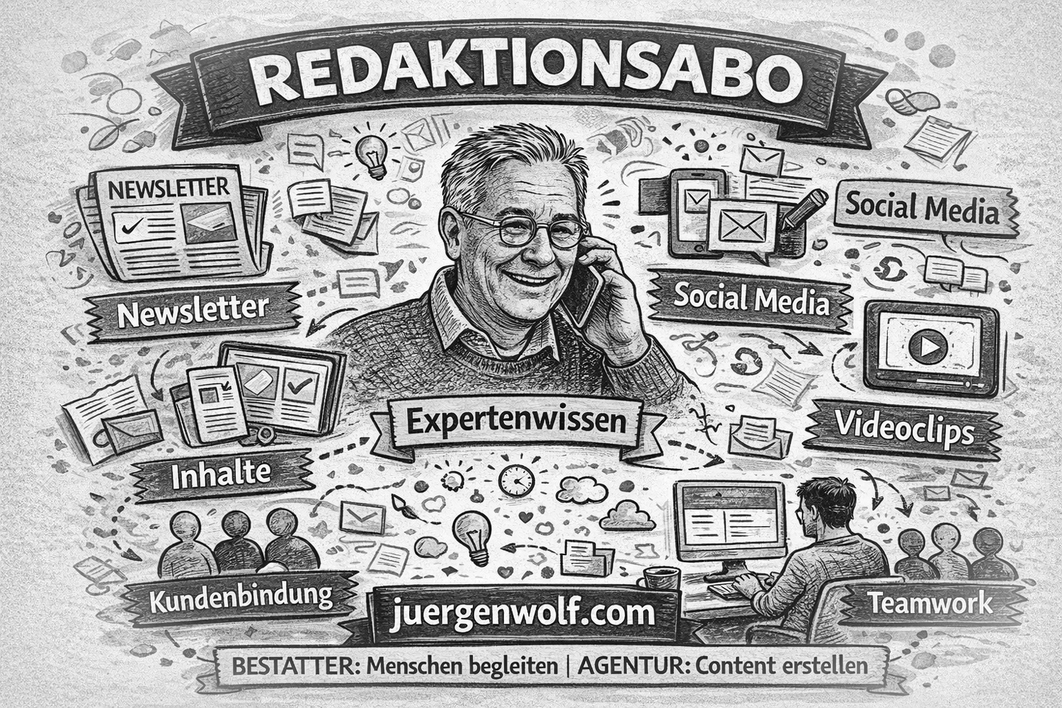 Graphic Recording zu RedaktionsAbo